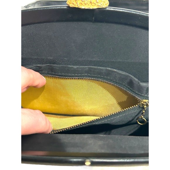 Vtg Floral Tapestry Bag Frame Clamshell Purse L&M Bags by Spotlite c. 1950 - Picture 8 of 10